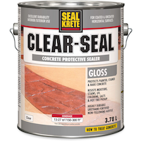Seal-Krete Clear-Seal Concrete Protective Waterproof Sealer, Gloss, 3.78-L Front_Elevated