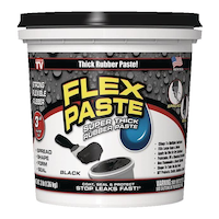 Flex Seal Flex Paste Super Thick Rubber Paste, Moldable Leak Protector Sealant, Black, 3-lb Front_Flat