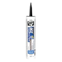 Scellant en élastomère étanche de qualité supérieure DAP Dynaflex 230, pour fenêtres/portes/bordures, noir, 300 mL Front_Flat