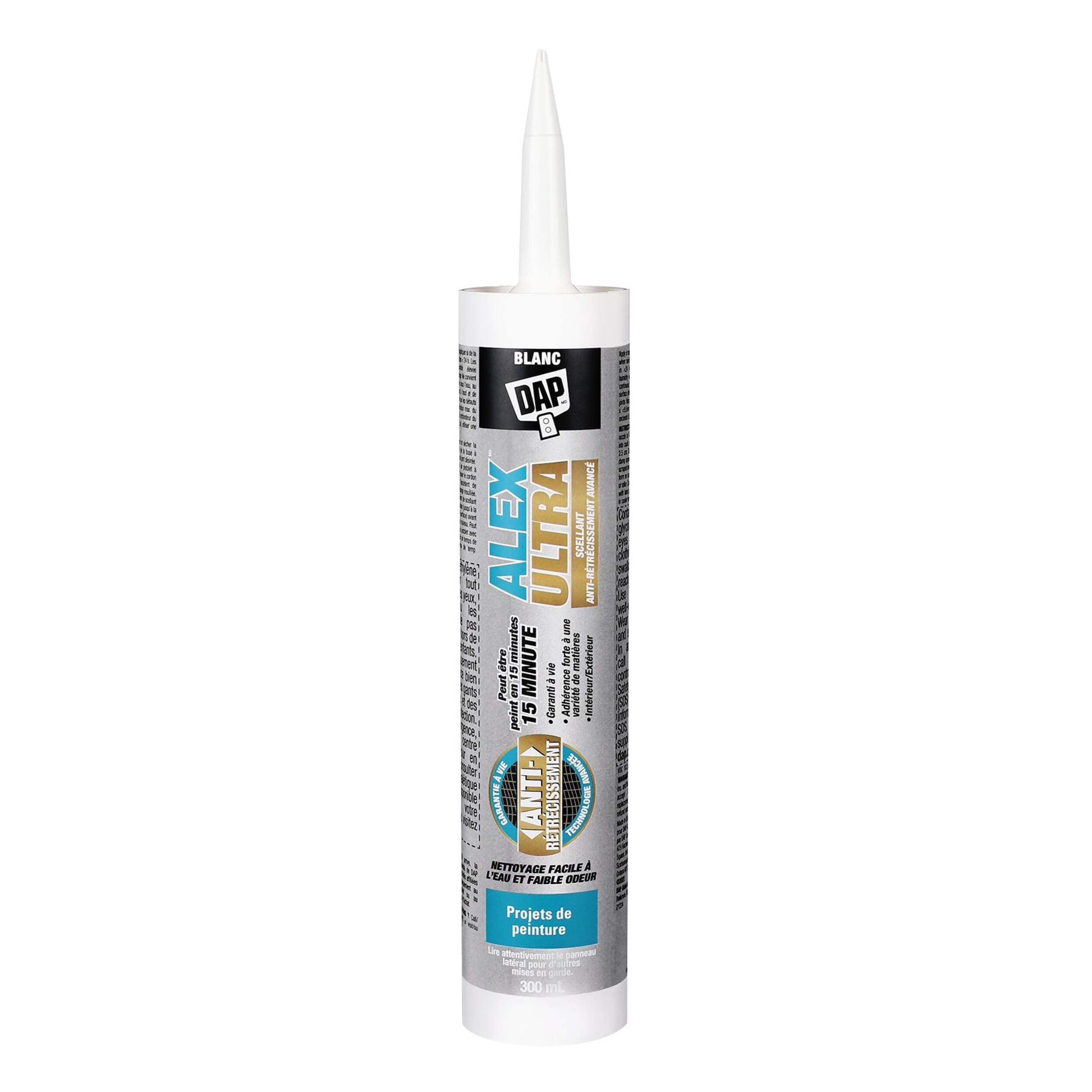 DAP Alex Ultra Advanced Latex Sealant, 300-mL Front_Flat