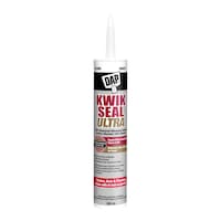 DAP Kwik Seal Ultra Kitchen, Bath & Plumbing Siliconized Sealant, White, 300-ml Front_Flat