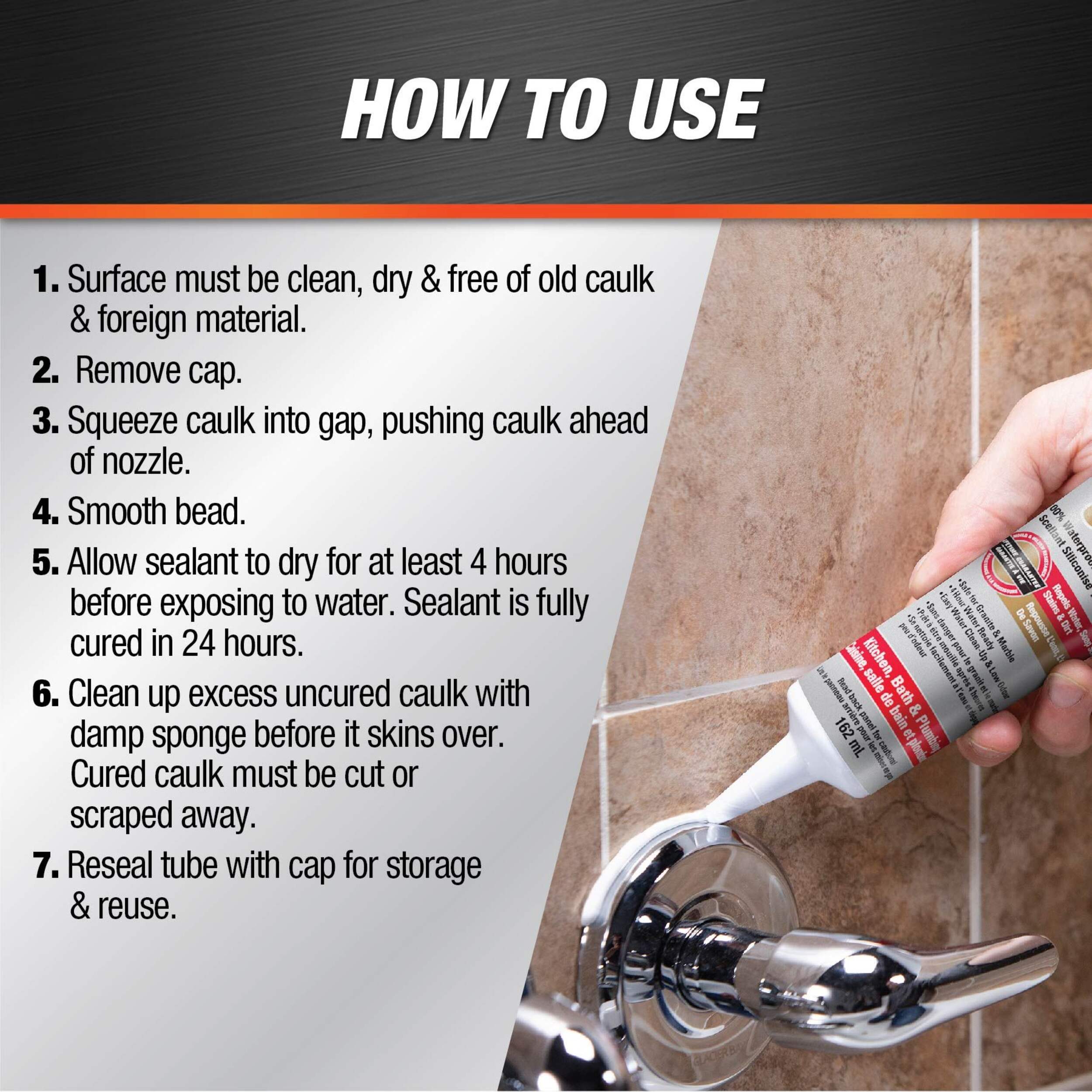 DAP Kwik Seal Ultra Kitchen, Bath & Plumbing Siliconized Sealant, Clear ...