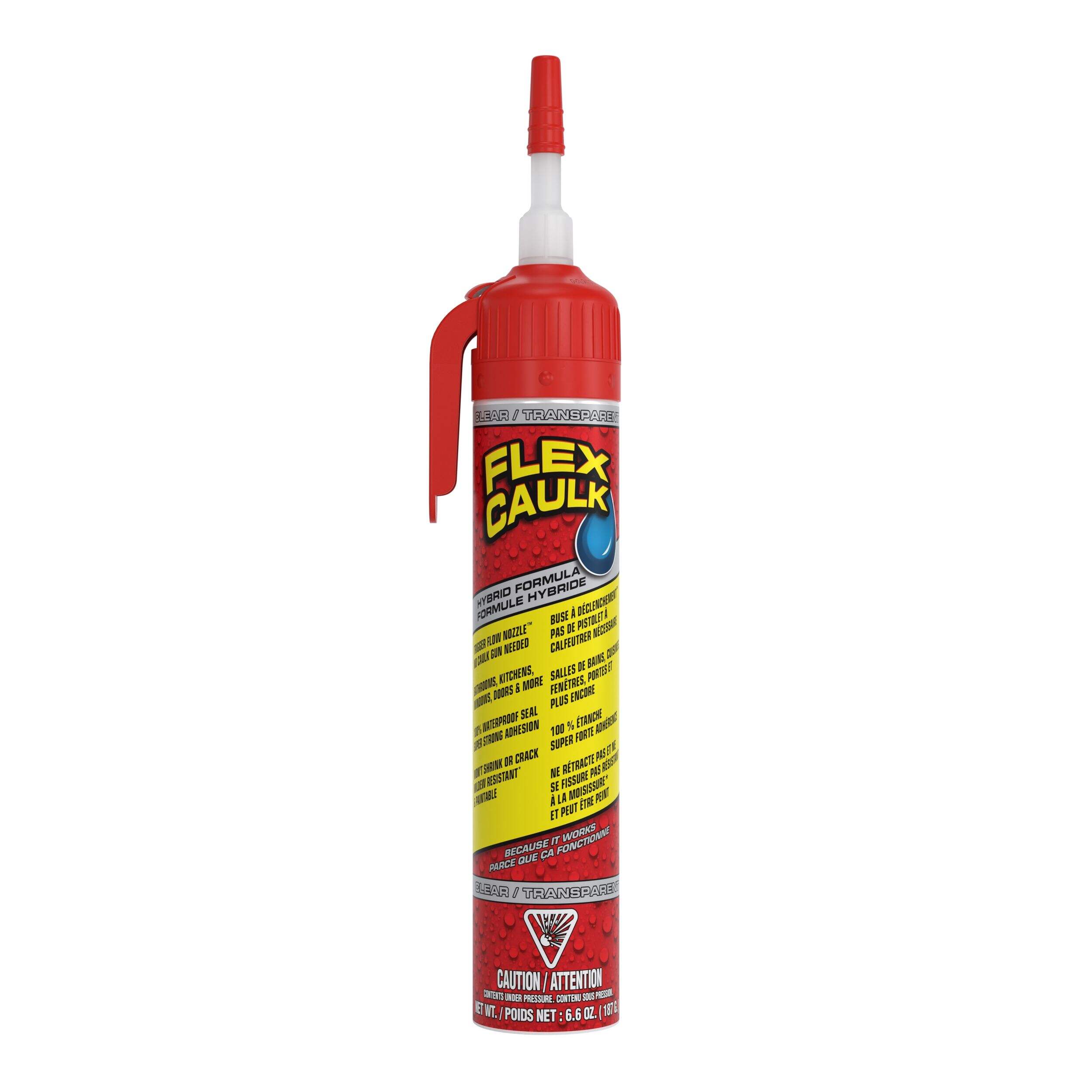 Scellant hybride Flex Seal, transparent, 195 mL Front_Flat