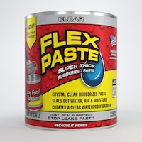 Flex Seal Flex Paste Super Thick Rubber Paste, Moldable Leak Protector Sealant, Clear, 26 FL OZ./760 mL Front_Flat