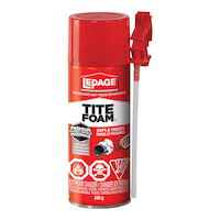 LePage TiteFoam Gaps & Cracks, Premium Durability Insulating Foam Sealant, Weatherproof, 340-g Front_Flat