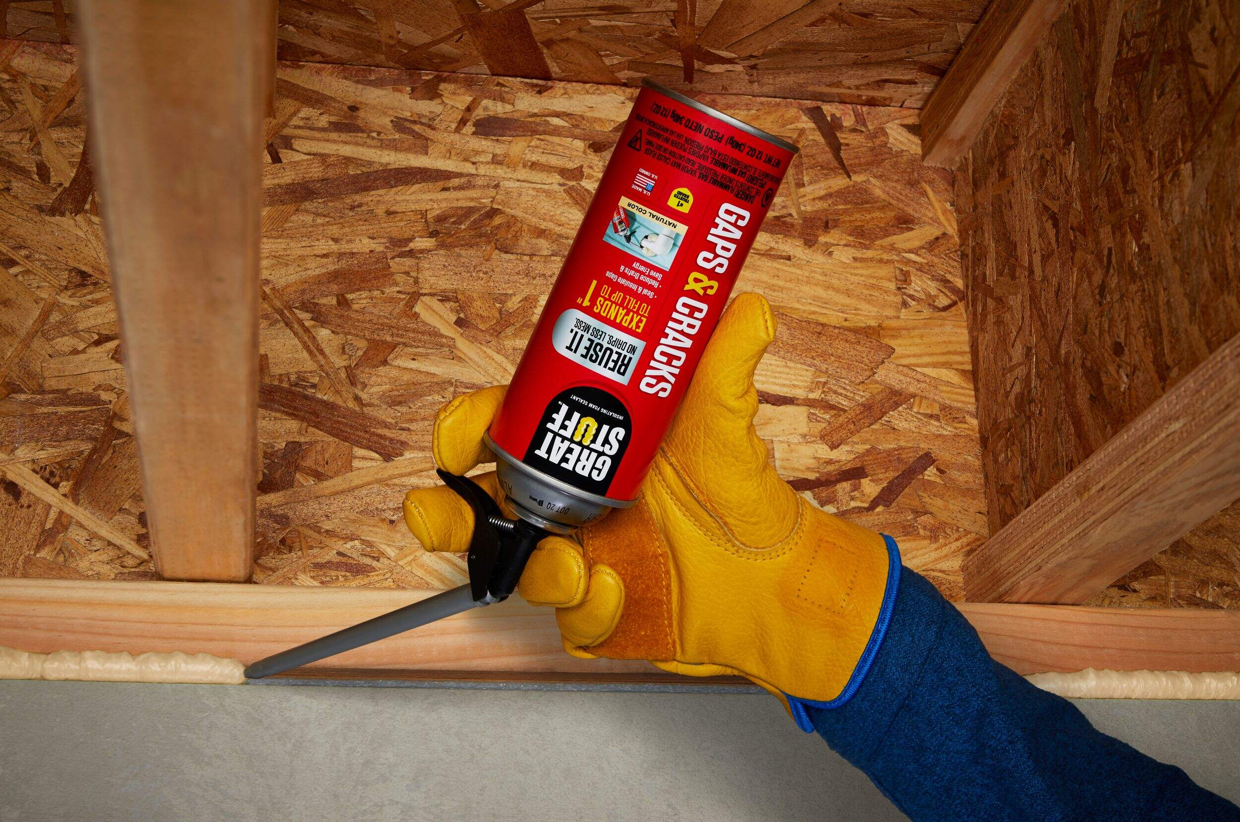 Great Stuff Gaps And Cracks Insulating Foam Sealant With Smart Dispenser Indoor Outdoor Use 12