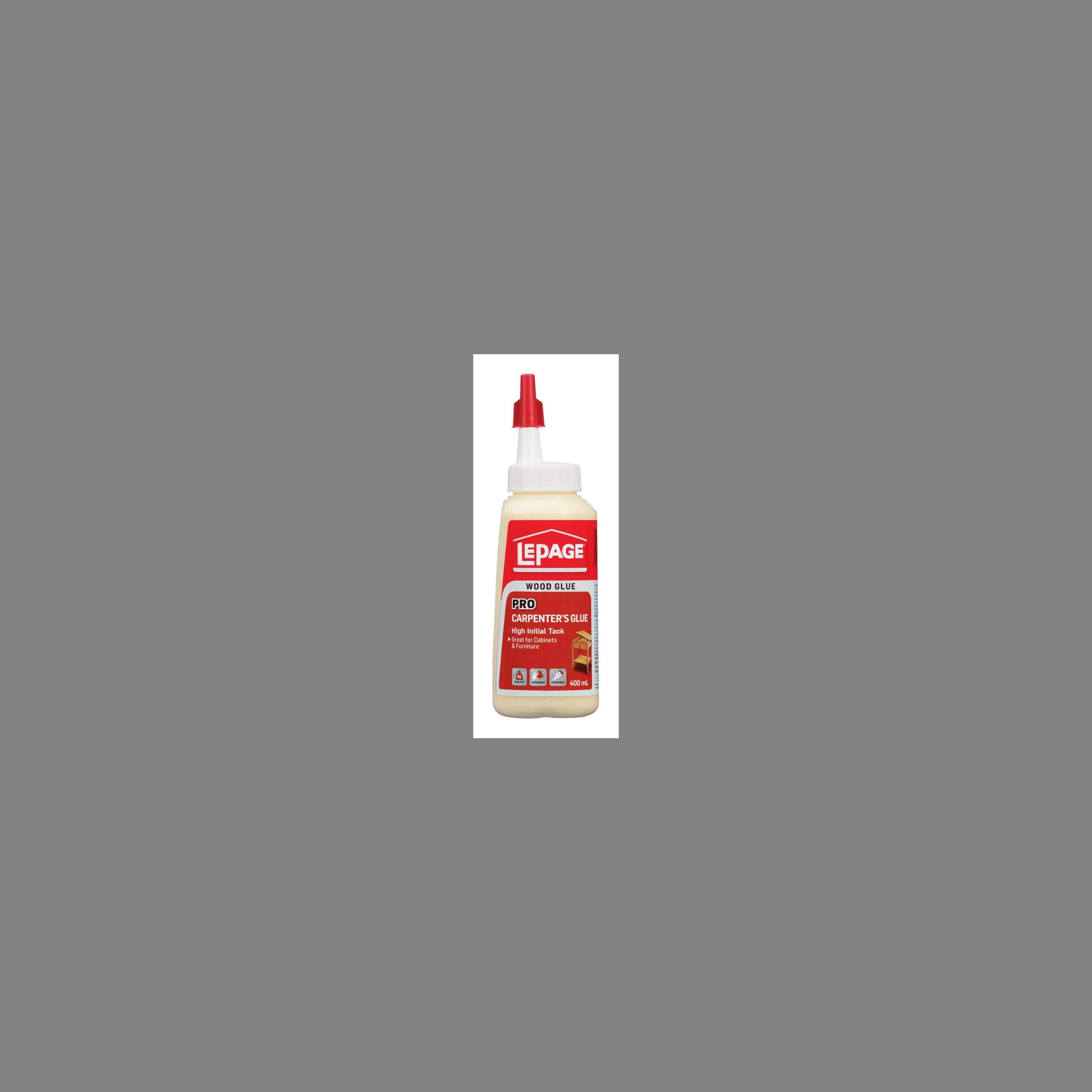 Colle à bois LePage Pro Carpenter's pour armoires, meubles et menuiserie, 400 mL Front_Flat