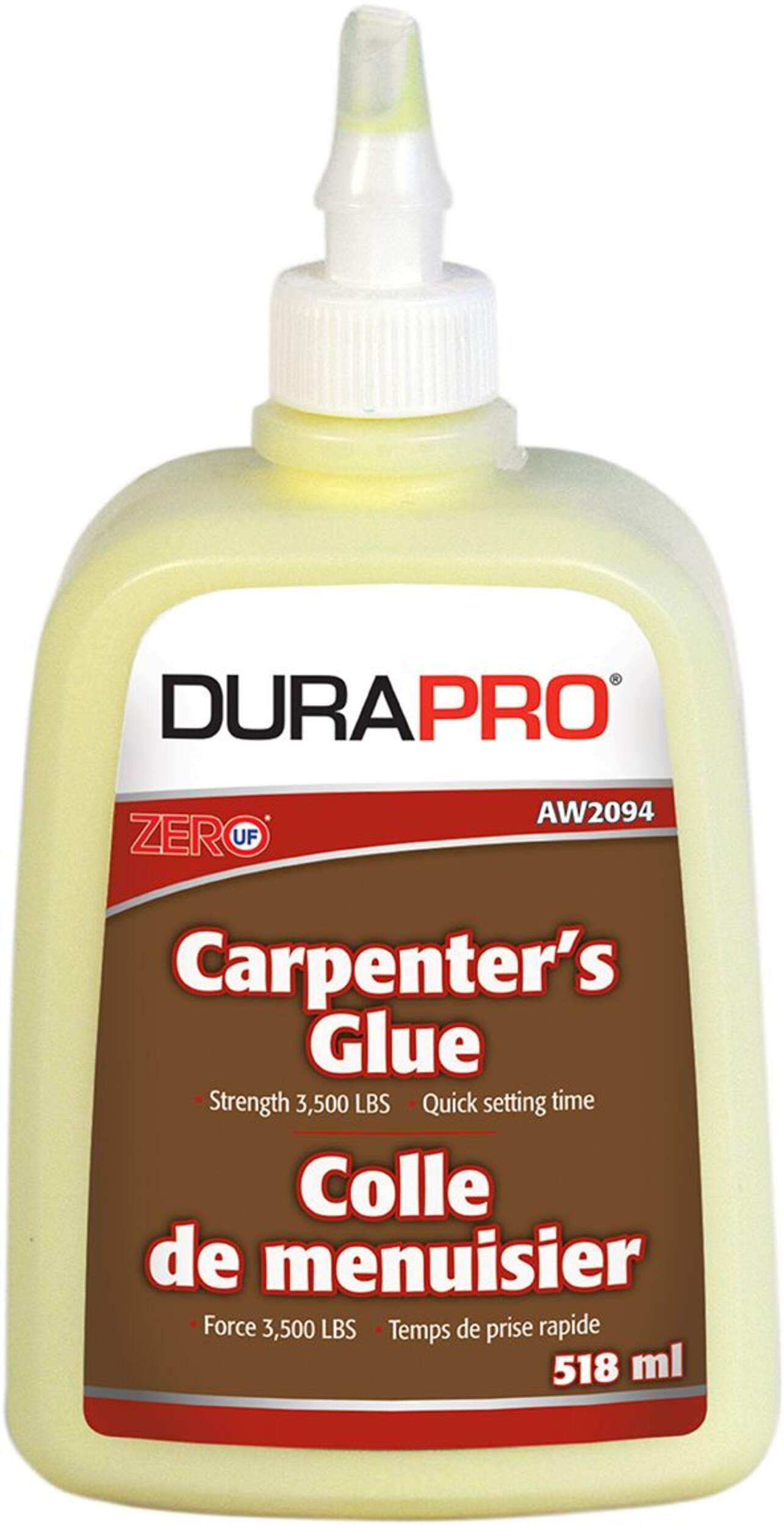 Dura Pro Carpenter's Wood Glue, FastSetting, Sandable & Paintable
