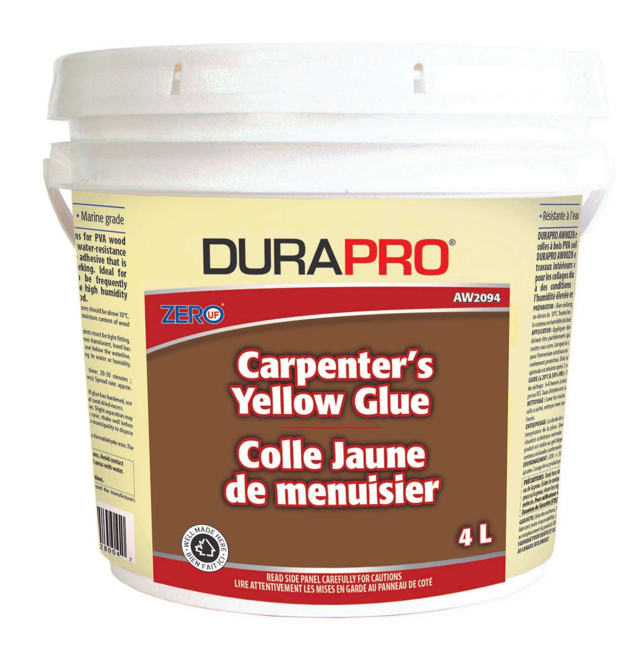 Dura Pro Carpenter's Wood Glue, FastSetting, Sandable & Paintable