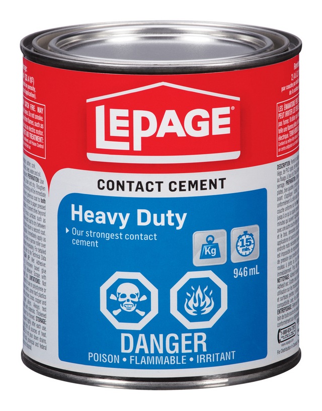 LePage Heavy Duty Contact Cement MultiPurpose Adhesive Glue, Water