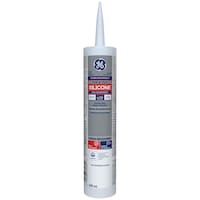 GE Silicone I Tub, Tile, Kitchen & Bath Sealant, Crack & Waterproof White, 299-mL