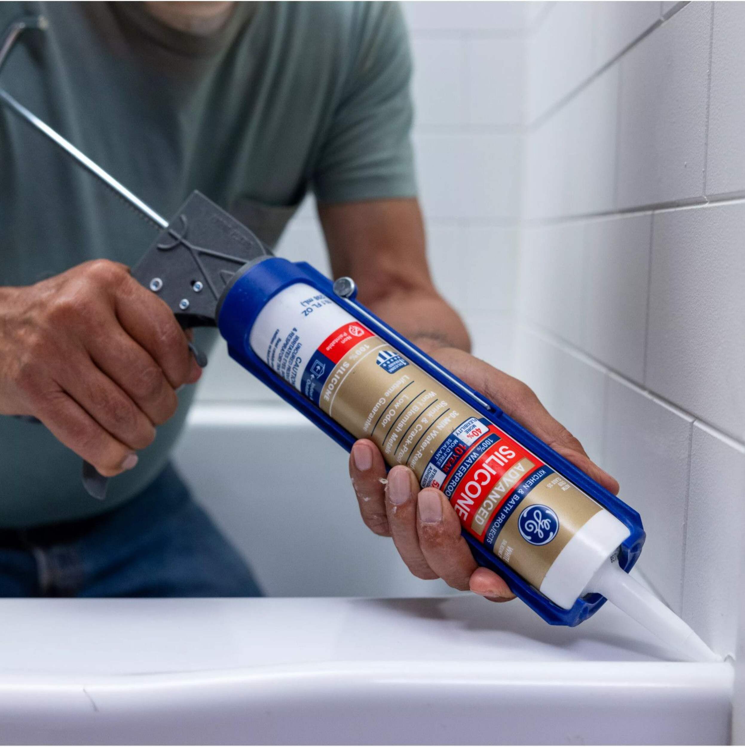 GE Silicone II Multi-Purpose Kitchen/Bath Sealant, Waterproof Caulk ...