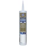 GE Silicone II Window & Door Sealant, In/Outdoor Weather & Waterproof Caulk, White, 299-mL Front_Flat