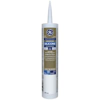 GE Silicone II Window & Door Sealant, Indoor/Outdoor Weather & Waterproof Caulk, Clear, 299-mL Front_Flat