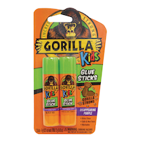 Gorilla Kids School Glue Stick, 6-g, 2-pk Front_Flat