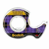 3M Scotch Gift Wrapping Tape In Dispenser, Transparent Satin Finish, 19-mm x 10-m, 3-pk