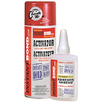 Instant Bond Multi-Purpose Adhesive Super Glue with Instant Hold Activator Spray, Large, 2-pcs Front_Flat