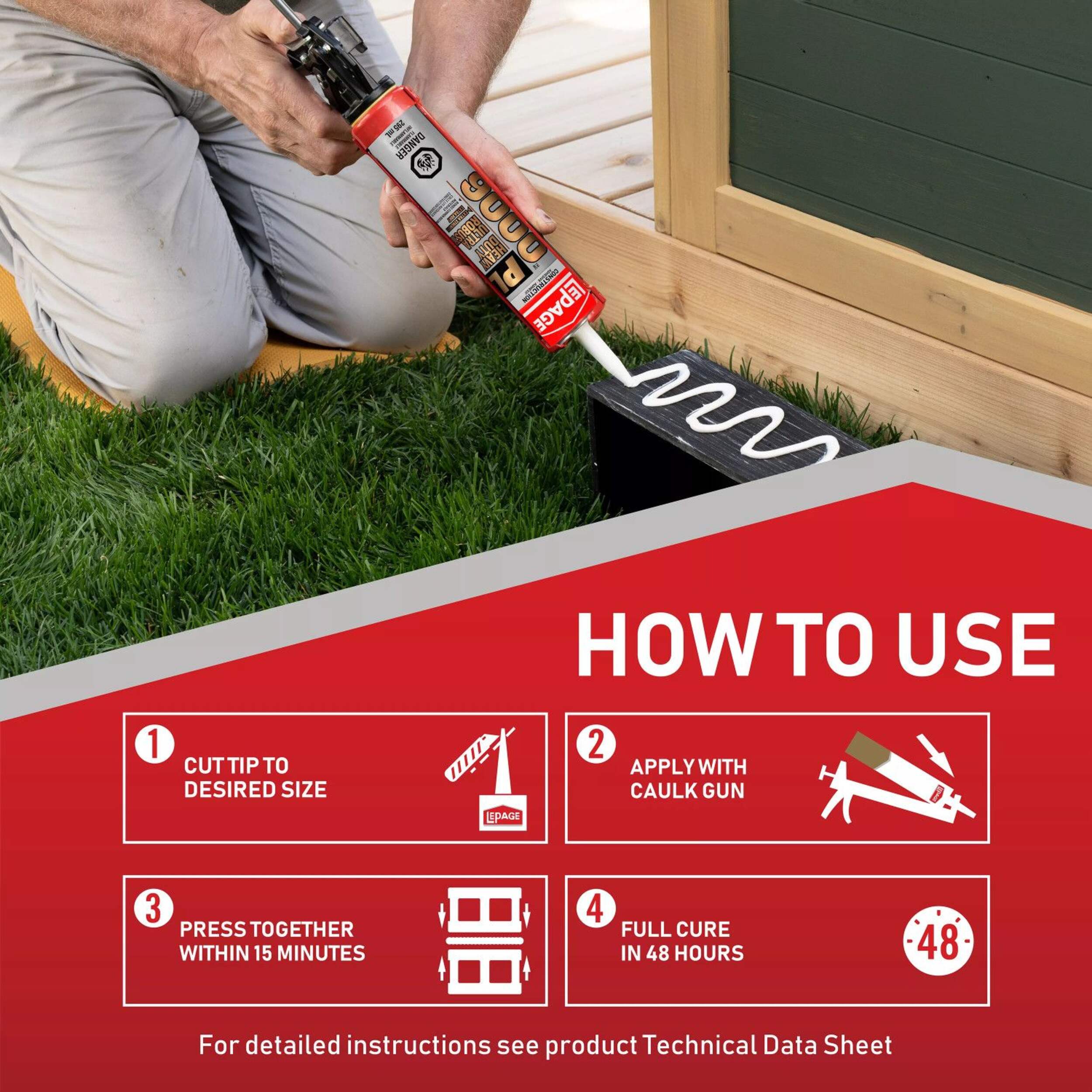 LePage PL 9000 Heavy Duty MultiPurpose Construction Adhesive Glue