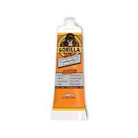 Gorilla Heavy-Duty All-Surface Indoor/Outdoor Waterproof Construction Adhesive, White, 2.5-oz Front_Flat