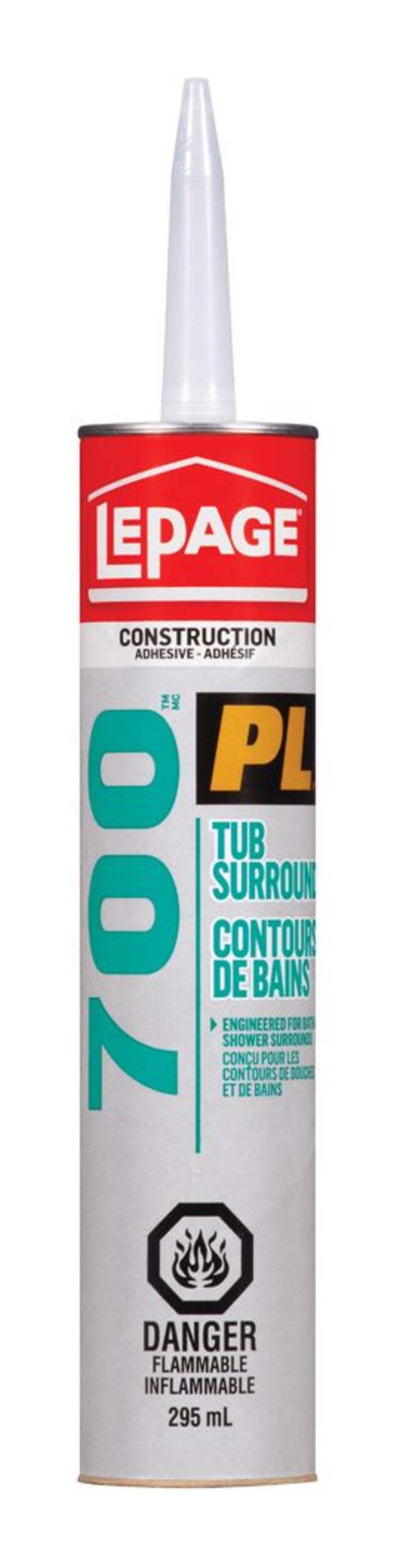 LePage PL 700 Tub & Shower Surround Adhesive Glue, Repositionable