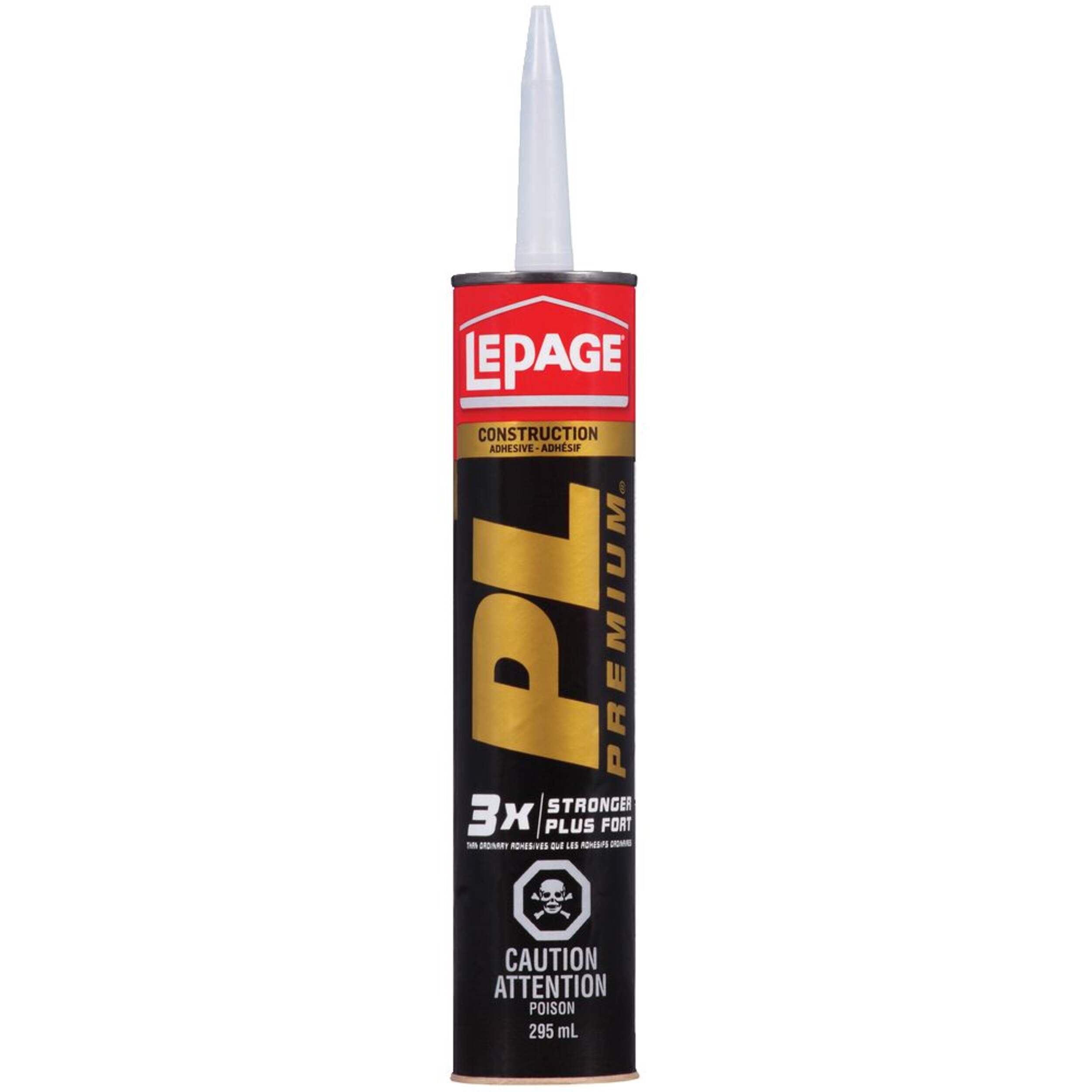 LePage PL Premium Construction Adhesive Glue, Indoor/Outdoor, Weather