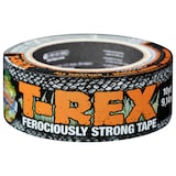T-Rex Ferociously Strong Tape, All-Weather Utility Duct Tape, Grey, 48-mm x 9.1-m (2-in x 10-yd) Front_Elevated