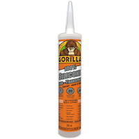 Gorilla Silicone Sealant, Indoor/Outdoor, Crack & Waterproof, Clear, 295-mL