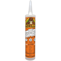 Gorilla All-Purpose Silicone Sealant, Indoor/Outdoor, Crack & Waterproof, White, 295-mL Front_Flat