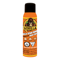 Gorilla Glue Spray Adhesive, Heavy-Duty, Weather-Resistant, Indoor/Outdoor, Clear, 1.4-oz Front_Flat