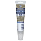 GE Silicone II Window & Door Sealant, Indoor/Outdoor, Weather & Waterproof, White, 82.8-mL Front_Flat