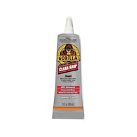 Gorilla Glue Clear Grip Permanent Bond Contact Adhesive, Waterproof, Crystal Clear, 88-mL Front_Flat