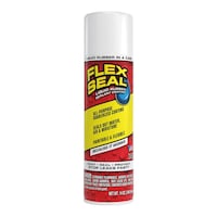 Flex Seal Liquid Rubber Sealant Coating, Spray-On Waterproof Leak Protector, White, 14-oz Spray Can Front_Flat