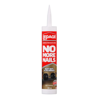LePage No More Nails Heavy Duty All-Purpose Construction Adhesive Glue, Clear, 266-mL Front_Flat
