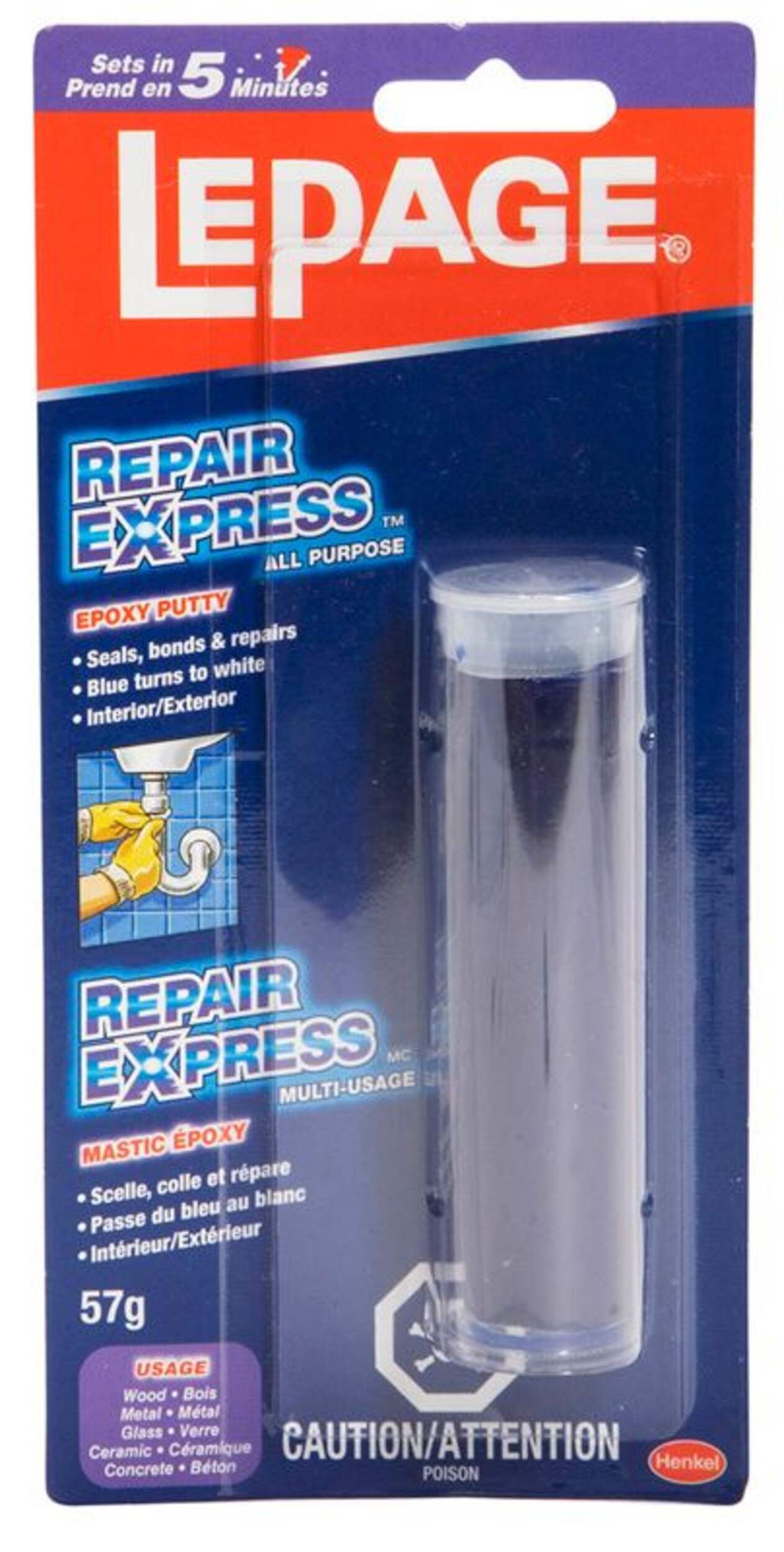 LePage Repair Express Putty Adhesive, 57g Canadian Tire