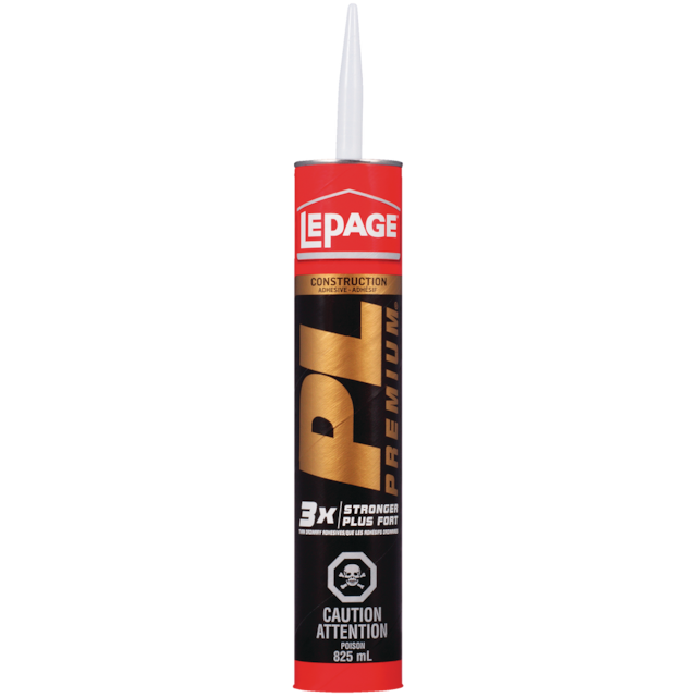 LePage PL Premium Construction Adhesive Glue, Indoor/Outdoor, Weather
