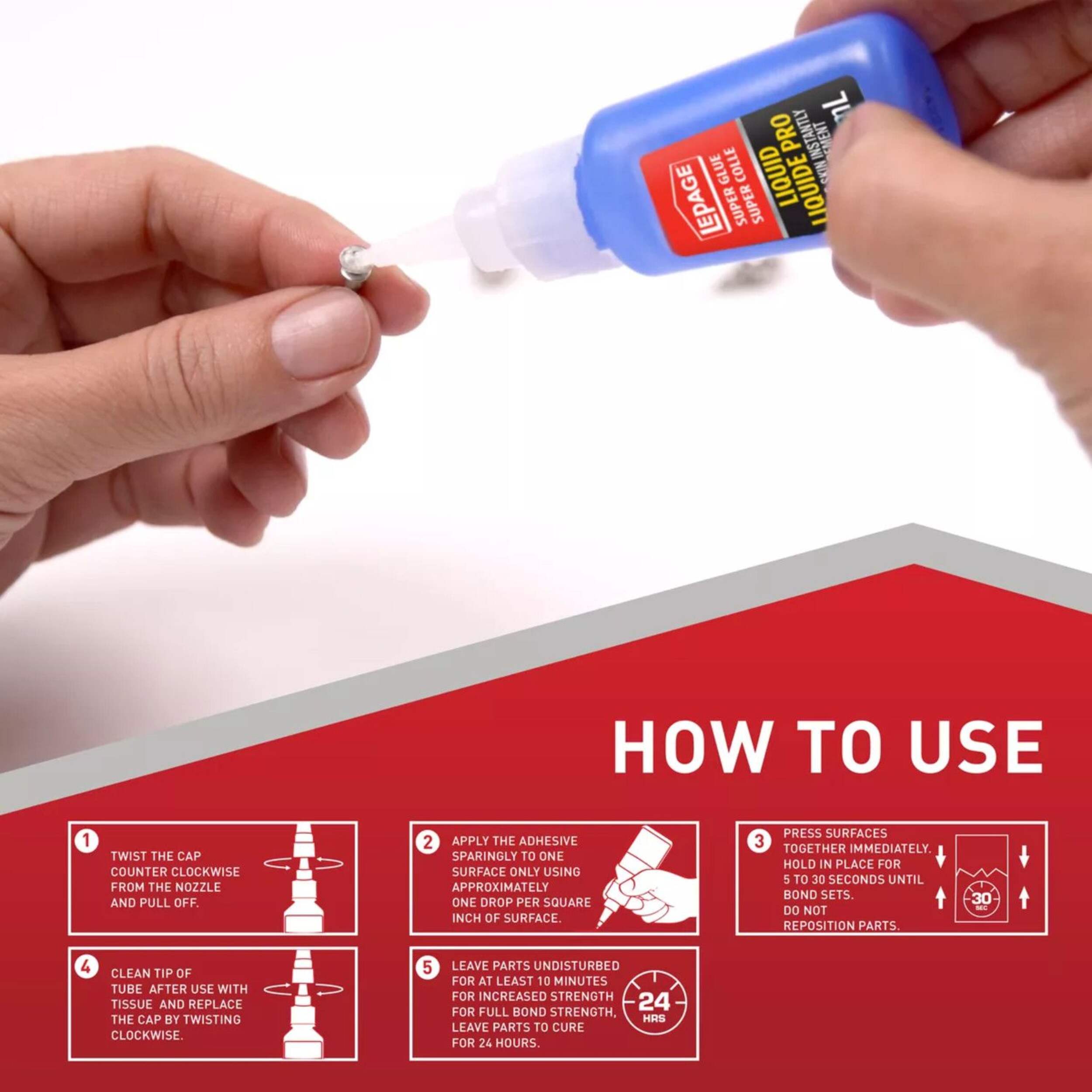 LePage Liquid Pro Super Glue MultiPurpose Cyanoacrylate Adhesive, Fast
