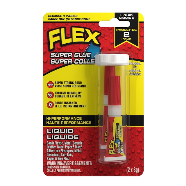 Colle adhésive liquide caoutchoutée haute performance Flex Super Glue