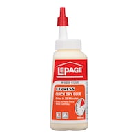 Colle à bois à séchage rapide Express LePage, pour la menuiserie et la fabrication d'armoires, peut être poncée et peinte, 400 mL