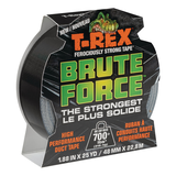T-Rex Ferociously Strong Tape, Brute Force Utility Duct Tape, Black, 48-mm x 22.8-m Front_Angled_Right