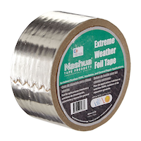 Nashua Tape Indoor/Outdoor Extreme Weather Foil Tape For HVAC, Ducts & Insulation, 48-mm x 9-m