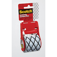 Scotch Printed Packaging Tape, Black White Zig Zag