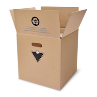 Canadian Tire Small Moving & Storage Box, 100% Recycled Cardboard, 14 x 14 x 14-in
