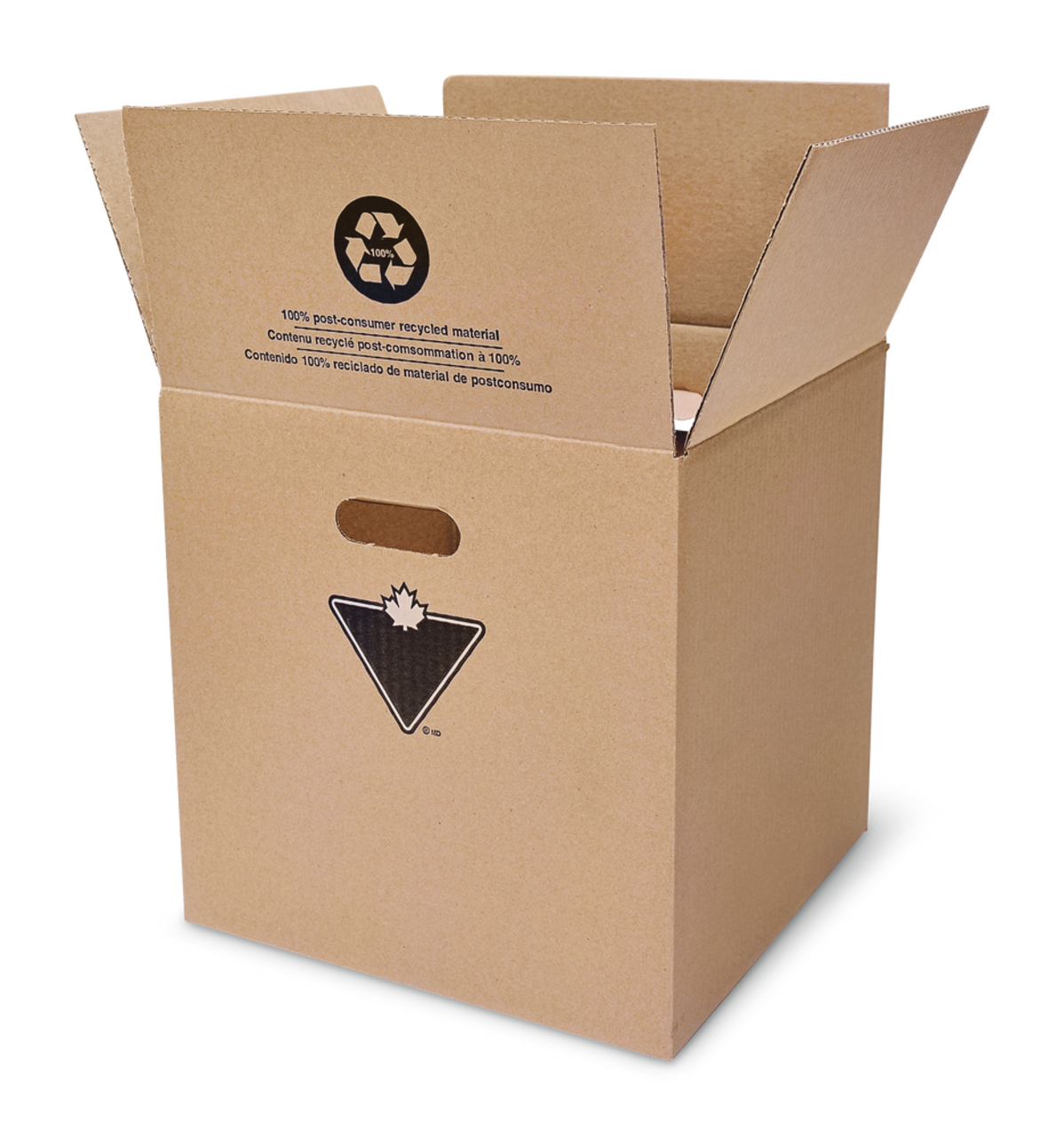 Petite boîte de déménagement et de rangement Canadian Tire, 100 % carton  recyclé, 14 x 14 x 14 po