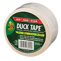 Duck Tape Multi-Purpose Utility Duct Tape, High-Strength Adhesive, White, 1.88-in x 20-yd Front_Angled_Left