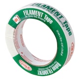 Cantech Multi-Purpose Heavy Duty Fiberglass Filament Strapping Tape White, 24-mm x 50-m Front_Angled_Left