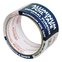 Cantech Industrial Grade Aluminum Foil Tape For HVAC Duct Sealing & Repairs, 48-mm x 10-m Front_Angled_Left