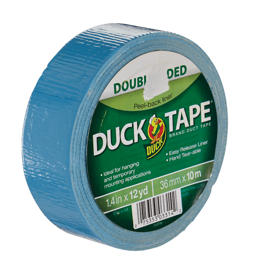Ruban double-face tout usage Duck, résistant aux intempéries, bleu
