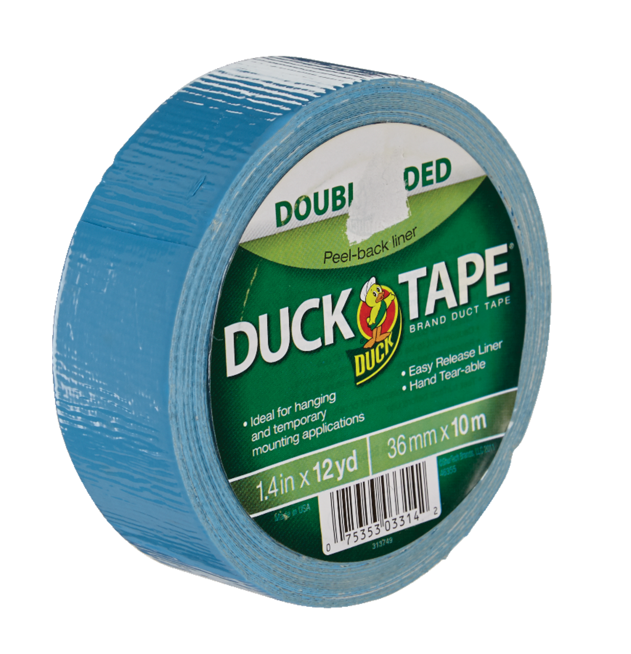 Double Sided Duck Brand Duct Tape - Blue, 1.41 in. x 12 yd.