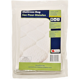 Reusable Plastic Mattress Storage & Moving Bag, Protects Against Moisture, Dirt, Dust & Damage Front_Flat