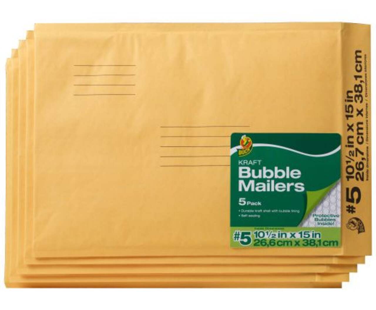 Enveloppes à bulles avec couverture kraft